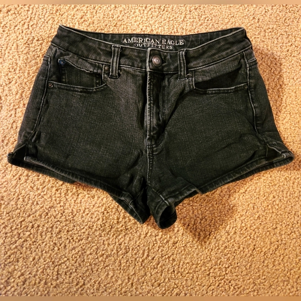 Black high waisted shorts